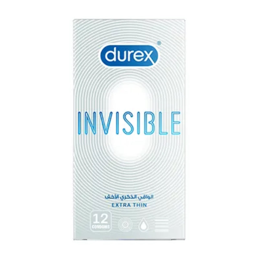 DUREX INVISIBLE 12 pieces - the health boutique