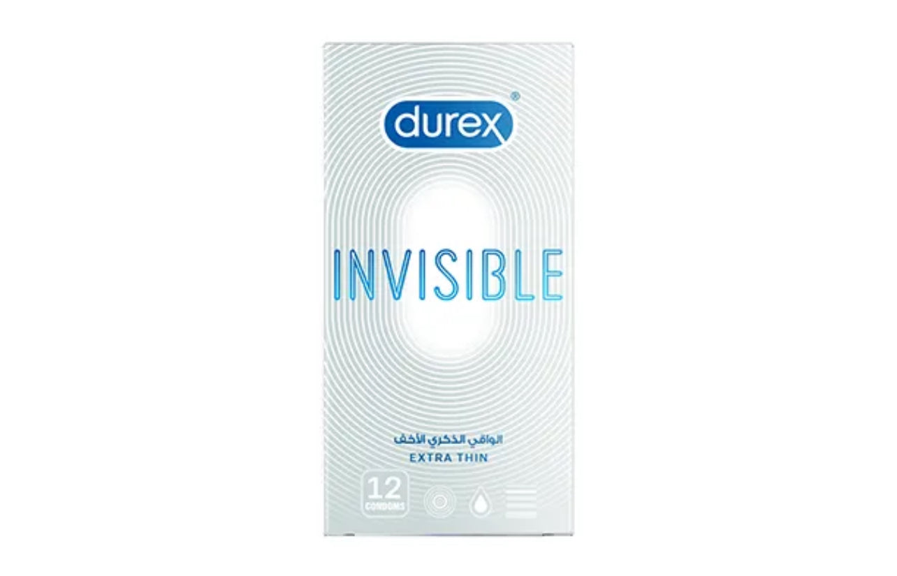 DUREX INVISIBLE 12 pieces - the health boutique