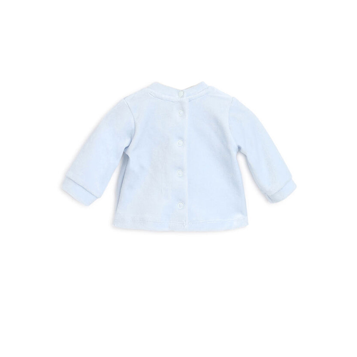 Chicco Boys Light Blue Printed Smock with Legging 9 Months