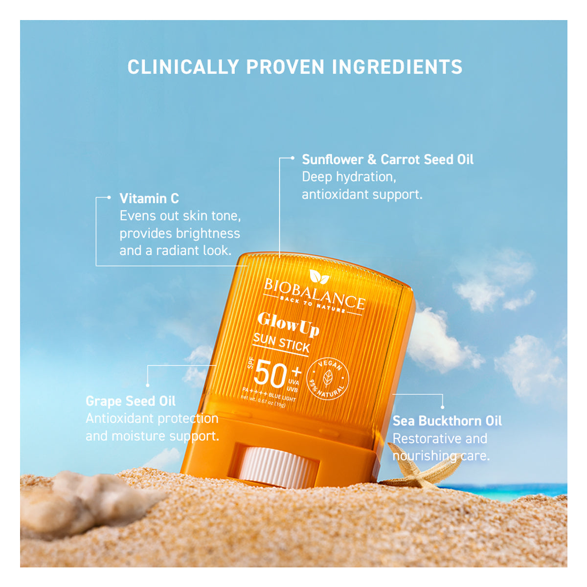 Bio Balance Glow Up Sun Stick Spf 50+ 19g