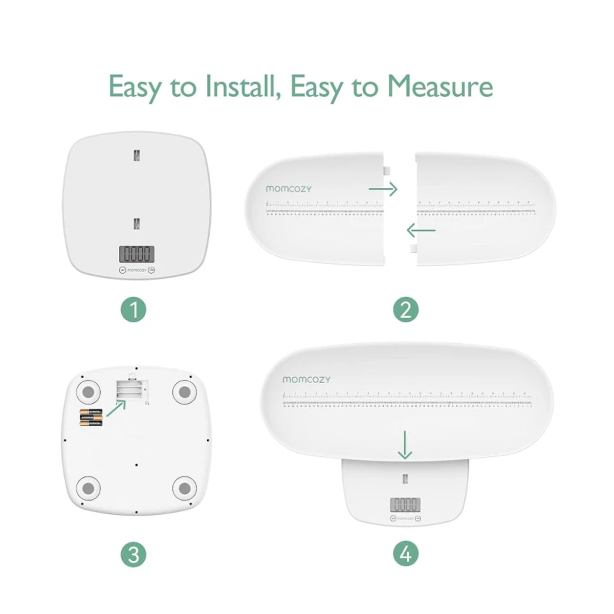 Momcozy Digital Baby Scale for Weight and Height Tracking