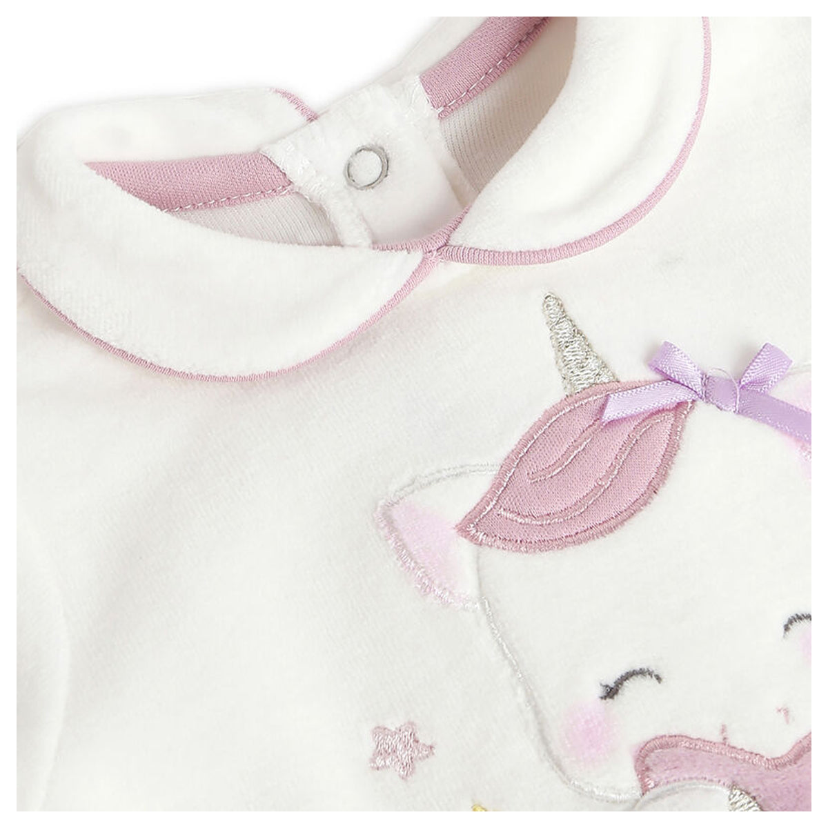 Chicco Girls Light Lilac Applique Smock with Legging