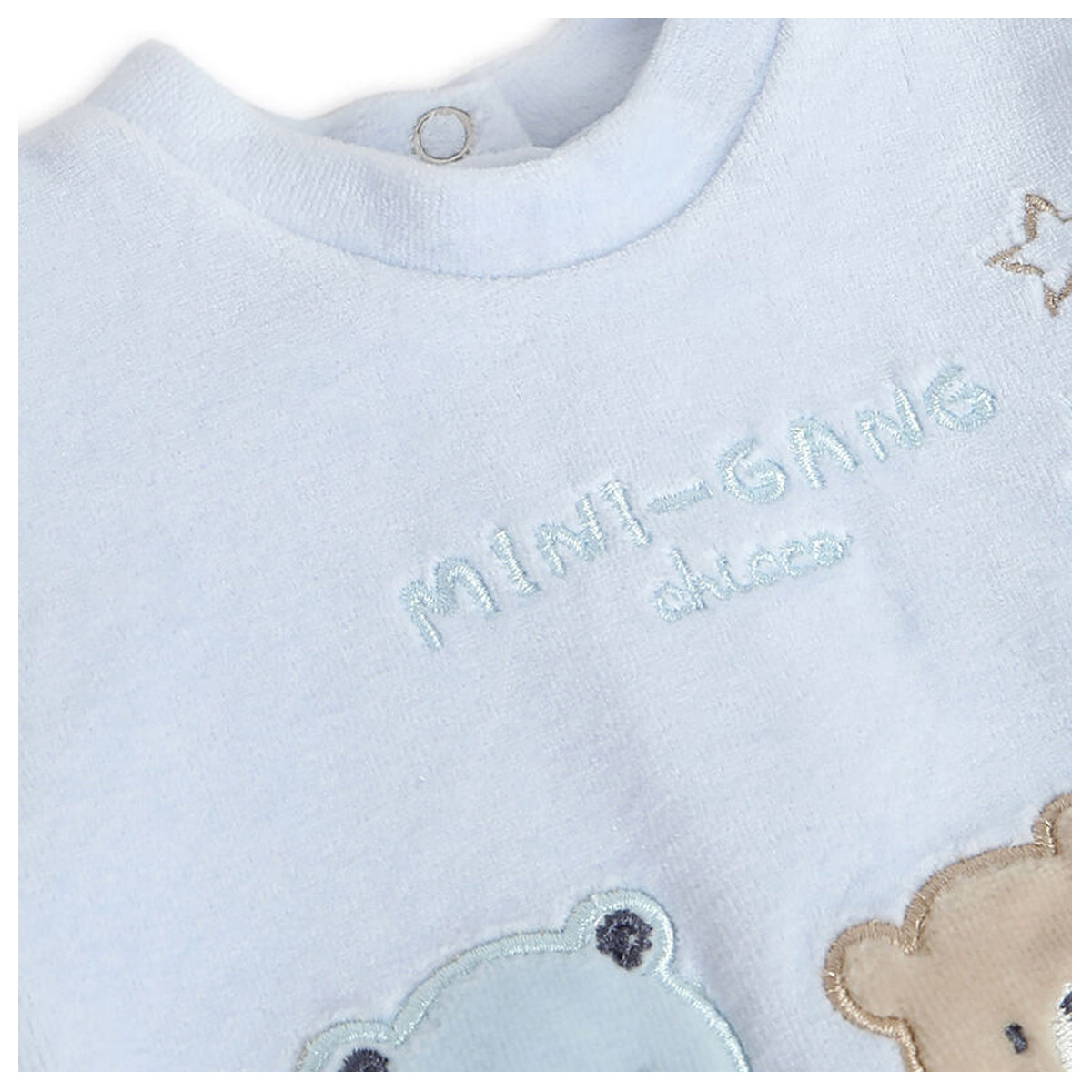 Chicco Boys Light Blue Printed Smock with Legging 9 Months