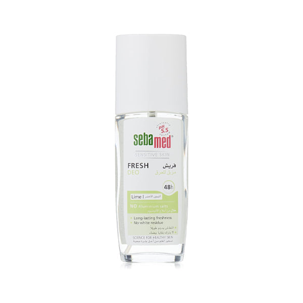 Sebamed 24h Care Deodorant Lime Spray - 75ml Long-Lasting Freshness Protection for Sensitive Skin