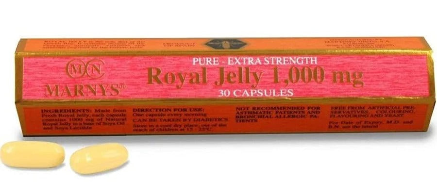 Marnys Royal Jelly 1000mg 30 Capsules