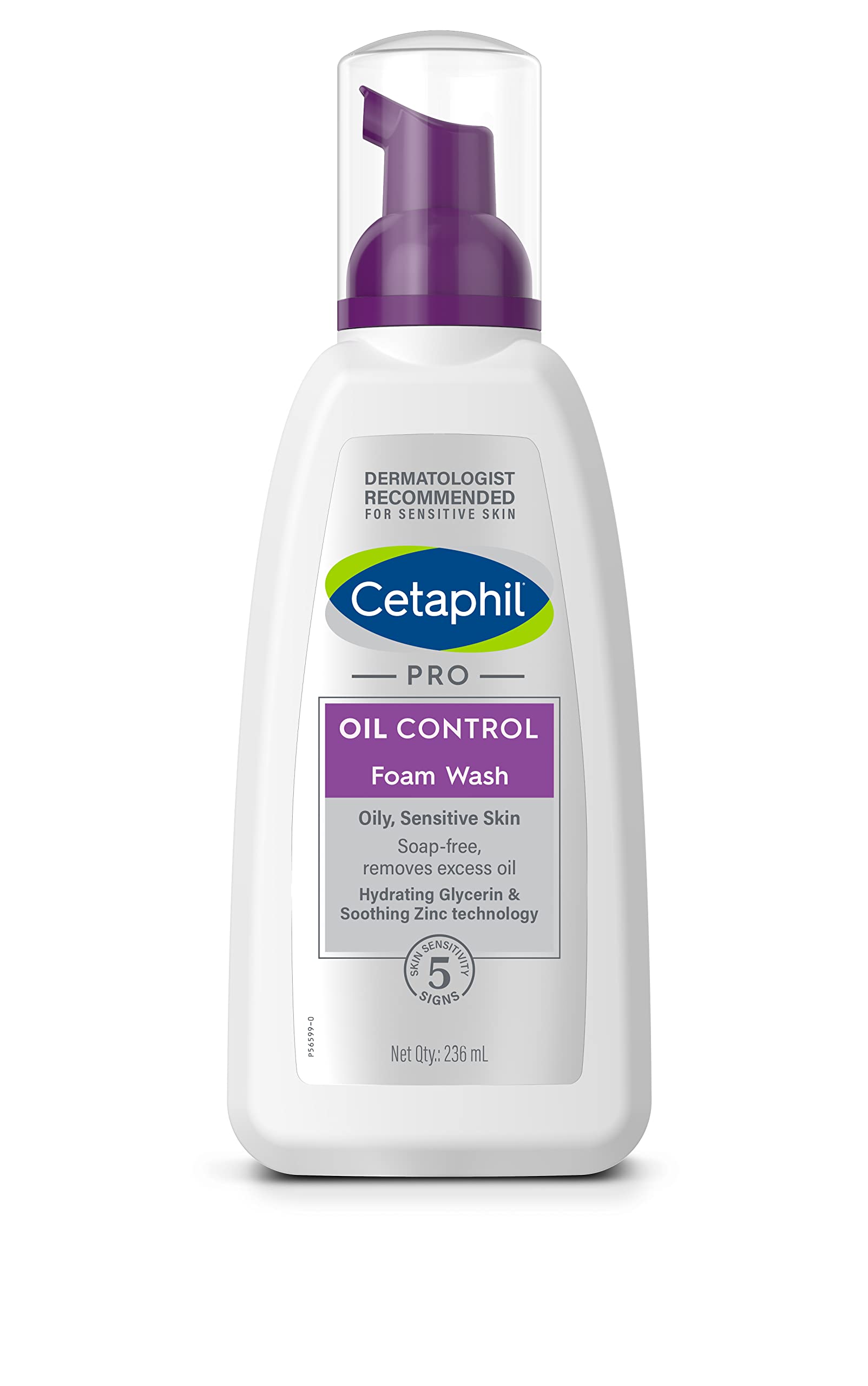 Cetaphil Pro Acne-prone Skin Foam Wash 235ml is a Deep cleansing formula, dispensed through an instant foaming pump, gently removes excess oil without over-drying skin. Zinc technology helps reduce spots, blemishes and shine. For oily, acne-prone skin, sensitive skin. Soap-Free, Won't clog pores. HOW TO USE: Wet the face and apply a small amount of foam, massaging gently. Rinse thoroughly with water. Use once to twice daily.