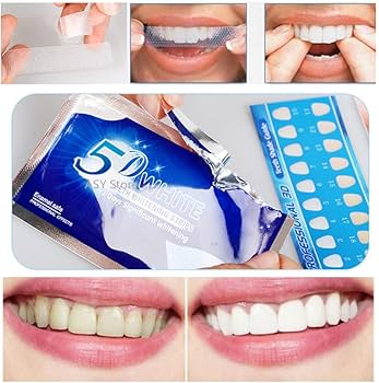 5D White teeth whitening strips at home stain removal