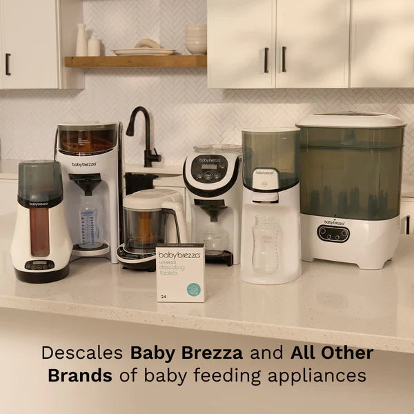 Baby Brezza - Universal Descaling Tablets | Descaler for Formula Makers, Sterilizers & Warmers | 24 Tablets