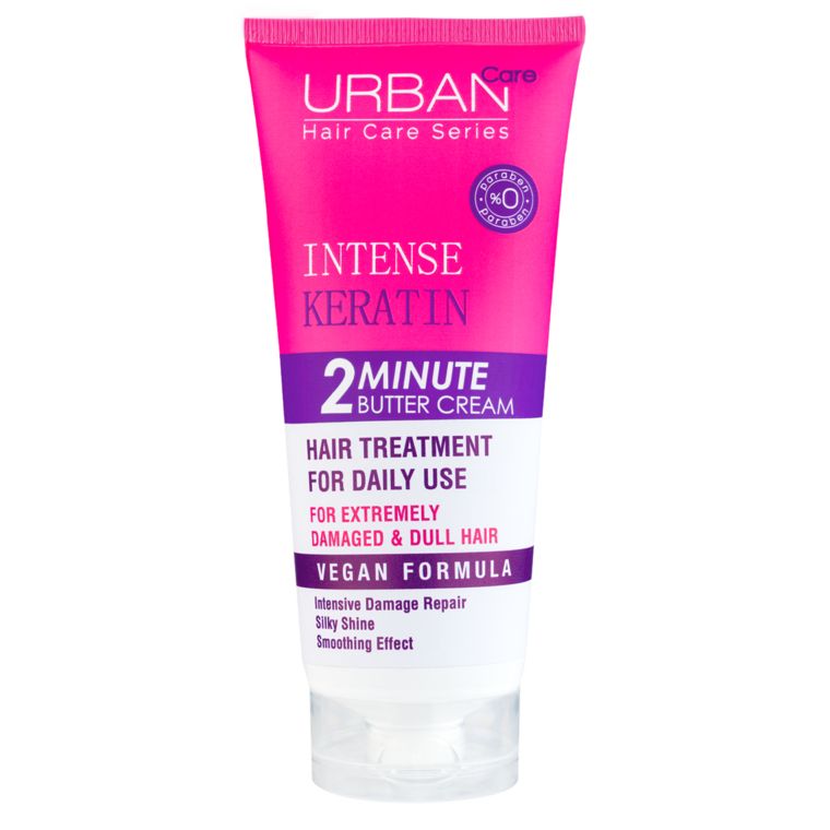 URBAN CARE INTENSE & KERATIN 2 MINUTE BUTTER CREAM 200ml