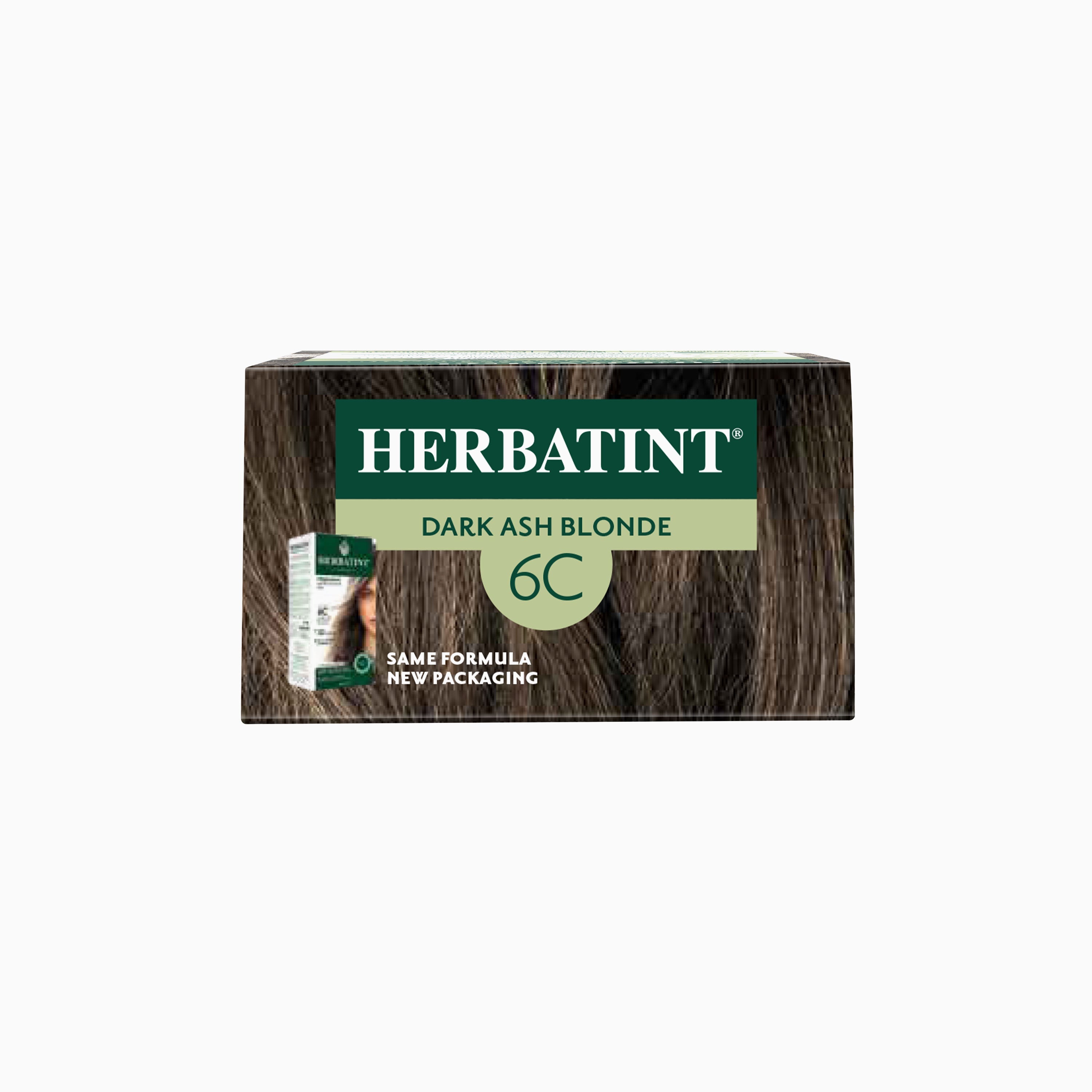 Herbatint Permanent Haircolour Gel 6C Dark Ash Blonde, 170 ml - Ammonia-Free Long-Lasting Hair Dye