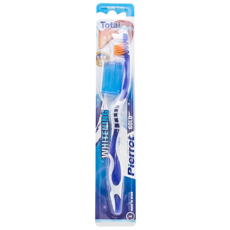 FUSHIMA S.L. Pierrot Gold Professional Hard Bristle Toothbrush for Daily Oral Hygiene Care