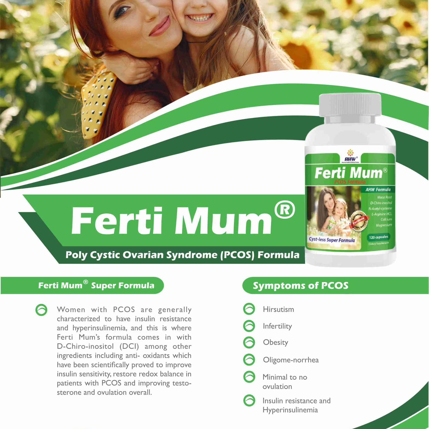 AHW Ferti Mum – Advanced Preconception & Fertility Support (120 Capsules) | health boutique