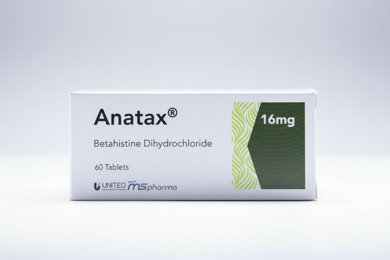 Anatax 16 mg betahistine tablet 60 vertigo balance disorder medicine