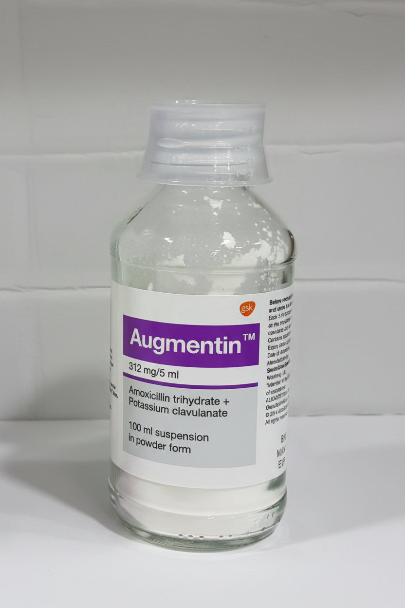 Augmentin Suspension 312 mg 100 ml amoxicillin clavulanate antibiotic oral suspension