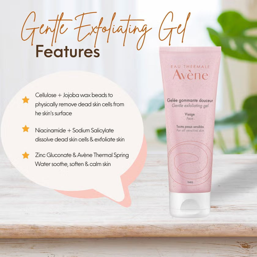 Avene Gentle Purifying Scrub Niacinamide Zinc Gluconate Sensitive Skin Exfoliator Health Boutique