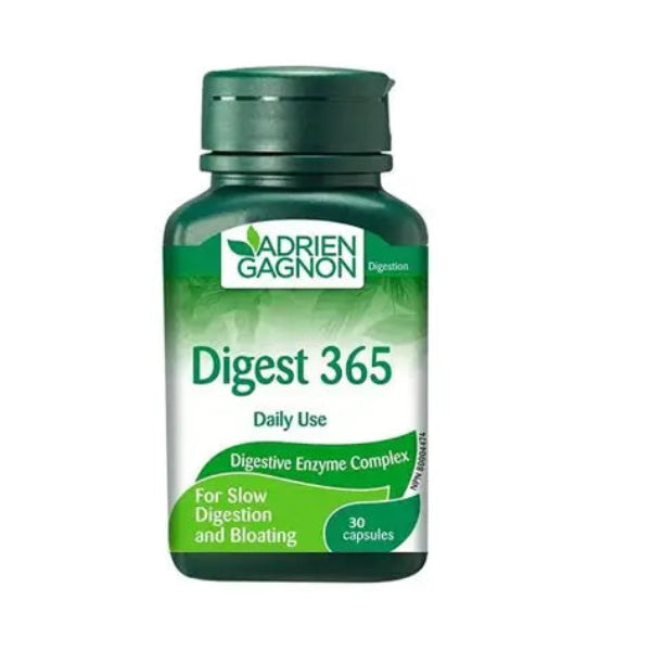 Adrien Gagnon Digest 365 30 capsules for digestive support and gut balance
