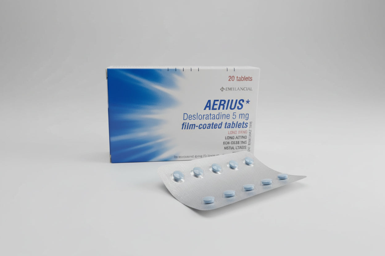 Aerius 5 mg 30 tablets desloratadine antihistamine allergy medication