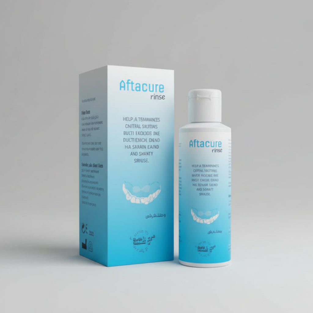 Aftacure oral rinse 120 ml mouth ulcer oral care solution