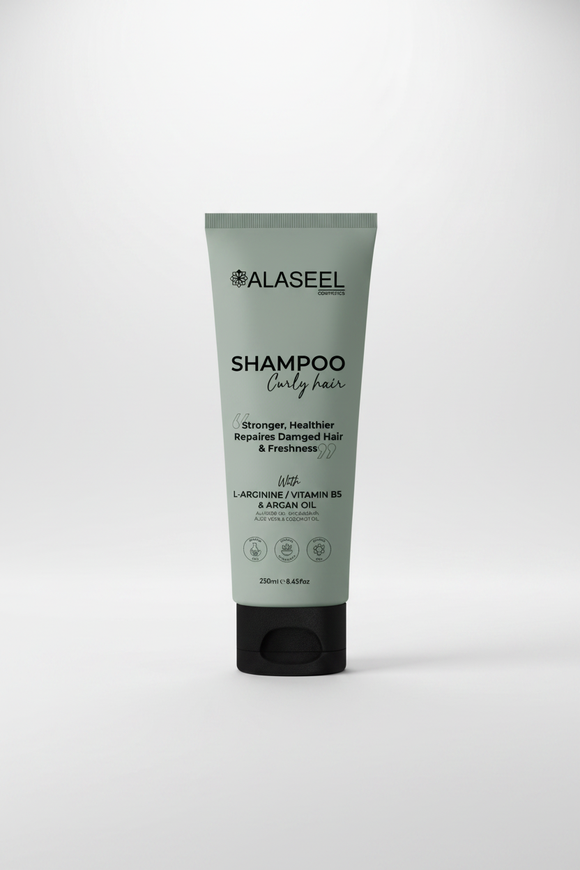 Alaseel L-Arginine Curly Hair Shampoo for defined curls frizz control and scalp health Health Boutique