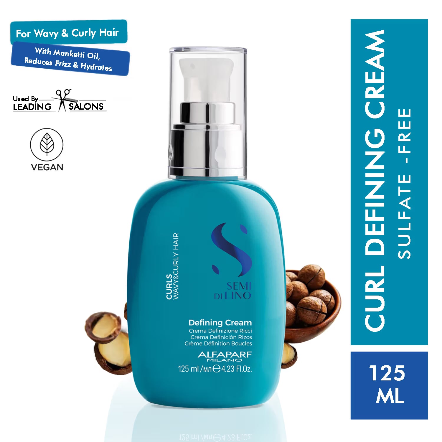 Alfaparf Milano Curls Defining Cream 125ml curl definition frizz control shine wavy curly hair Health Boutique