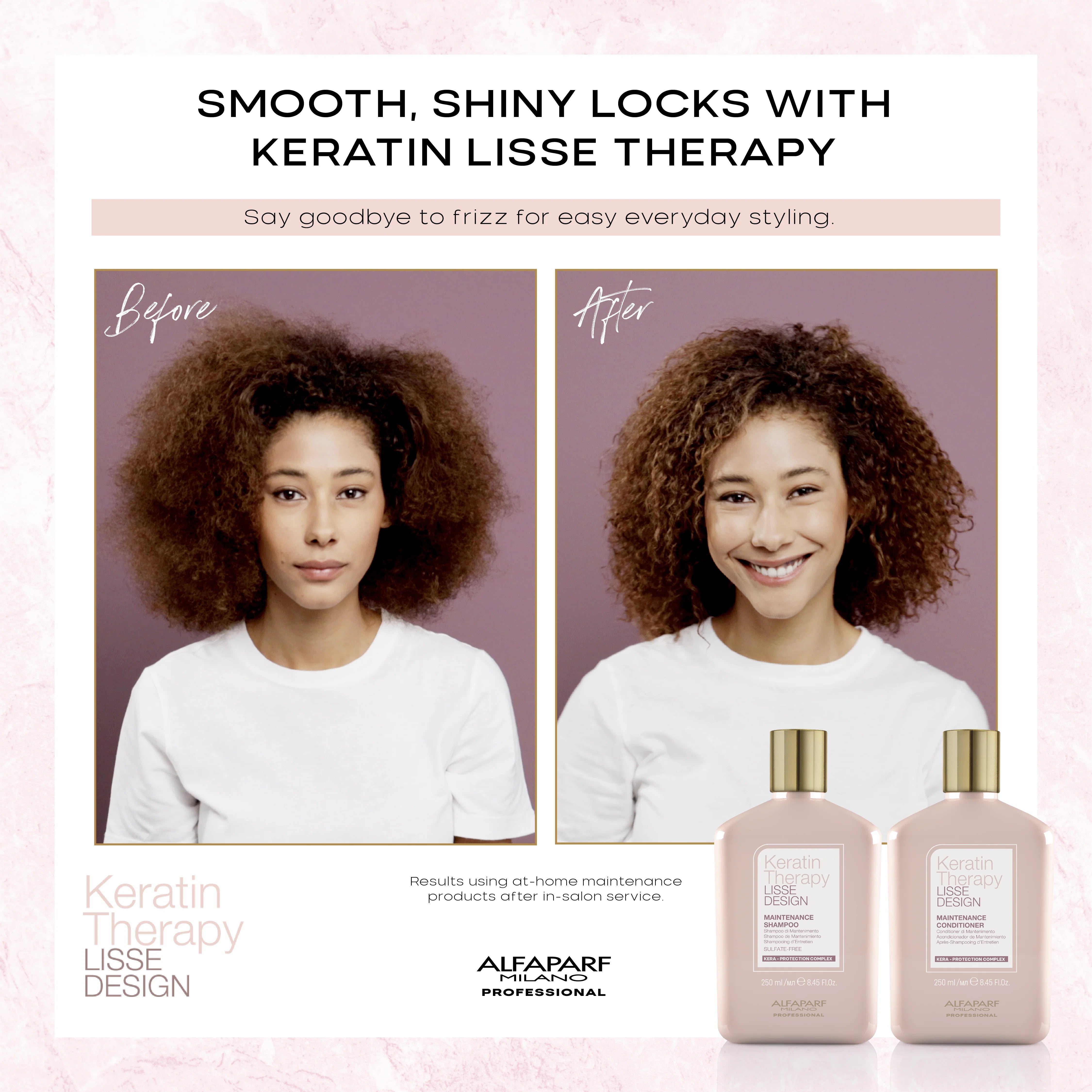 Alfaparf Milano Keratin Therapy Lisse Design conditioner 250ml smoothing frizz control keratin treated hair Health Boutique