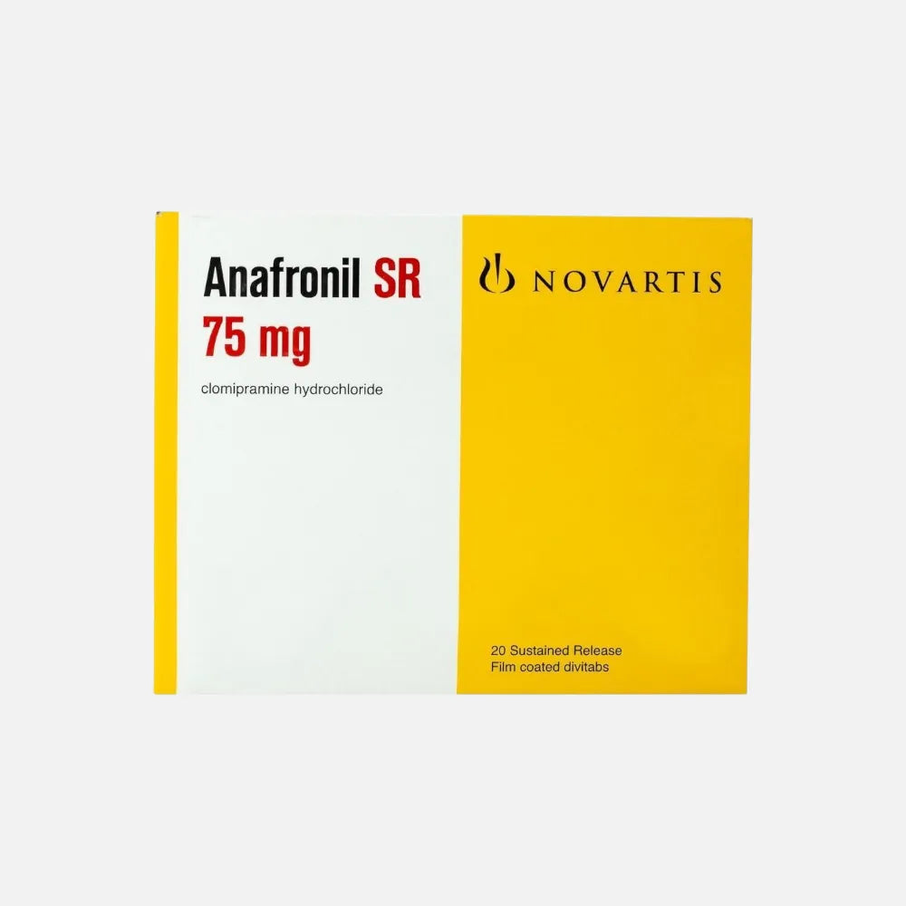 Anafranil SR 75 mg tablets clomipramine sustained release antidepressant therapy