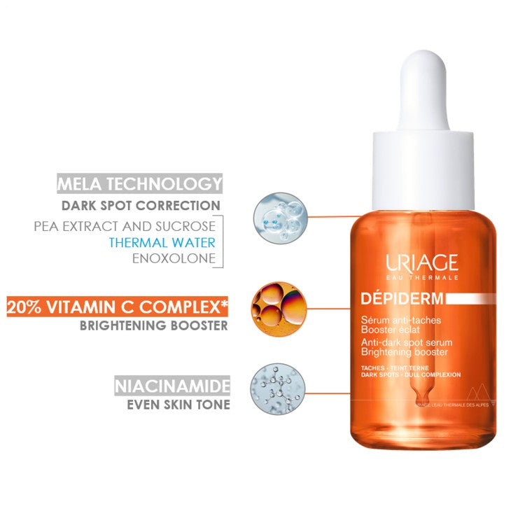 Uriage DÉPIDERM ANTI-DARK SPOT BRIGHTENING BOOSTER SERUM 30ML