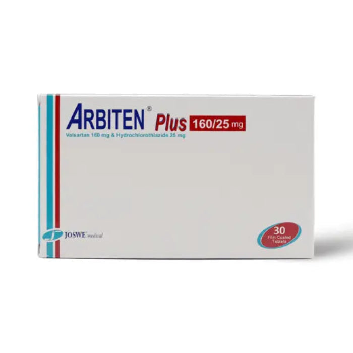 Arbiten Plus 160 25 mg 30 tablets valsartan hydrochlorothiazide blood pressure medication