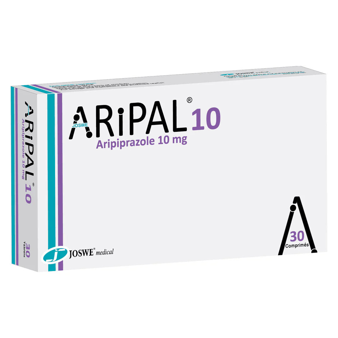 Aripal 10mg Aripiprazole 30 tablets box and blister pharmaceutical product Health Boutique