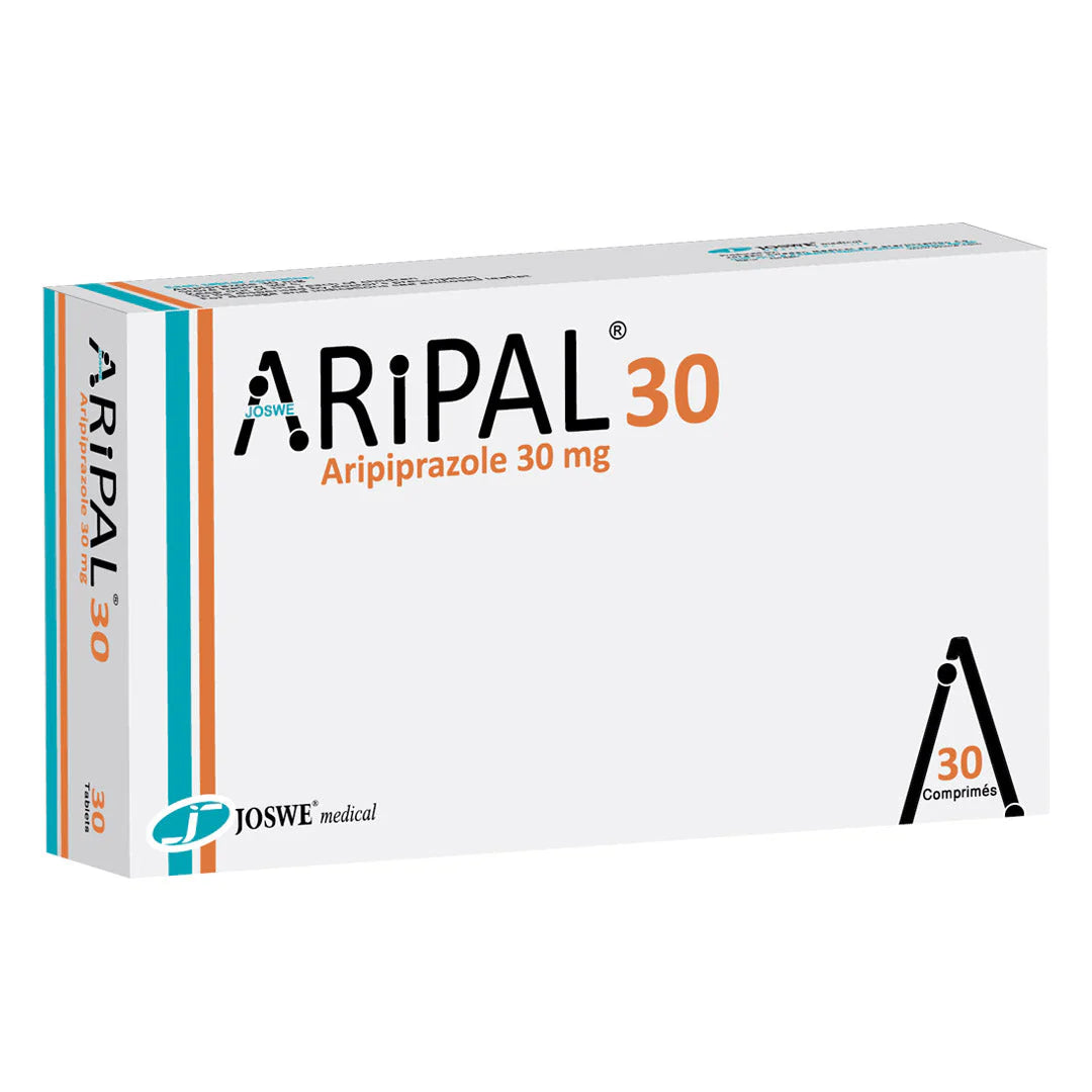 Aripal 30mg Aripiprazole 30 tablets box and blister pharmaceutical product Health Boutique
