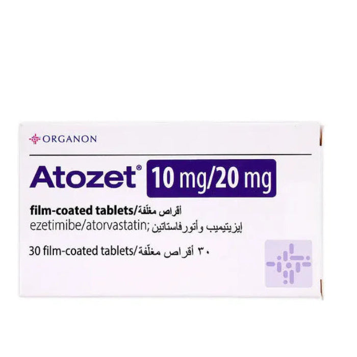 Atozet 10/40 mg 30 tablets ezetimibe atorvastatin cholesterol lowering medication