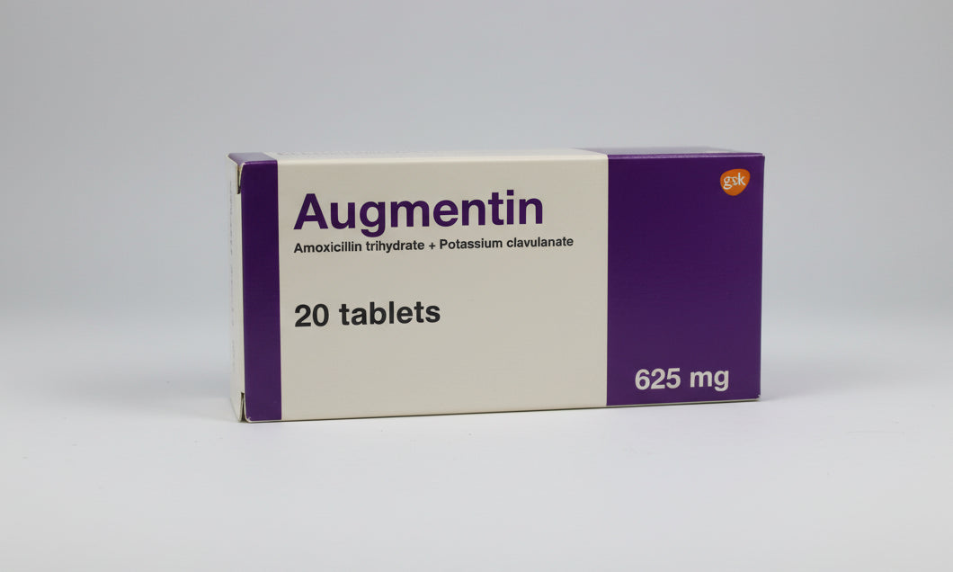 Augmentin 625 mg tablets 20 amoxicillin clavulanate antibiotic for bacterial infection treatment
