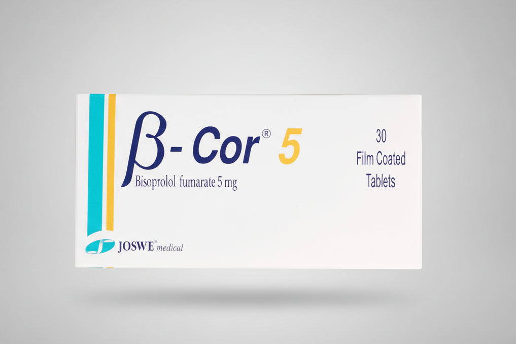 B Cor 5 mg 30 tablets bisoprolol beta blocker blood pressure medication