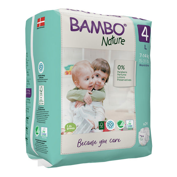 Bambo (Size 4 ,7-14 Kg, 24 Nature Diapers)