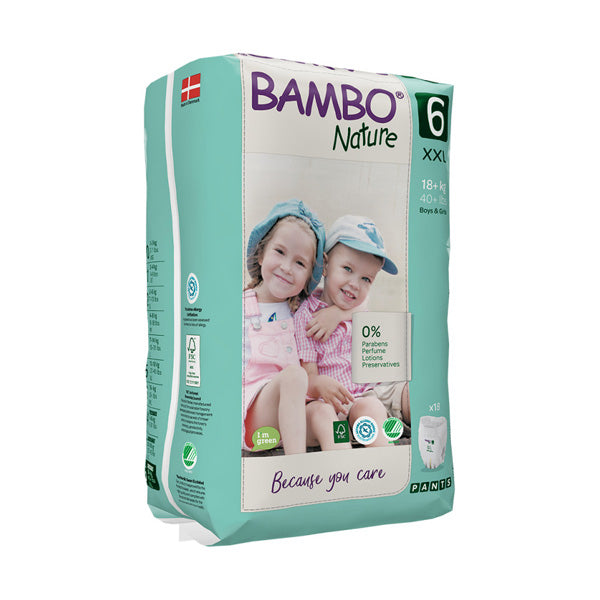 Bambo( Size 6, 18+ Kg, 18 Nature Pants)