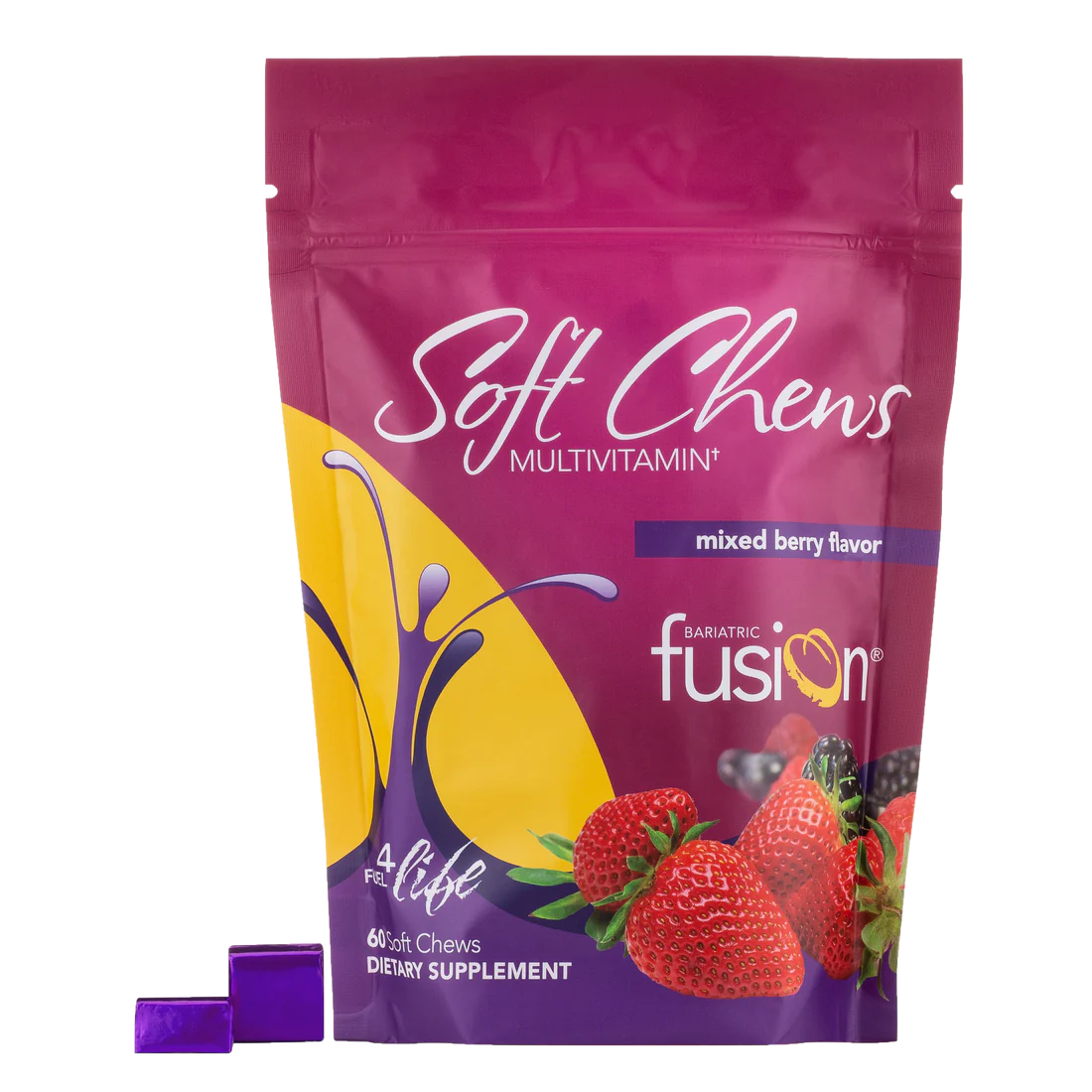 BARIATRIC FUSION Mixed Berry Bariatric Multivitamin Soft Chew