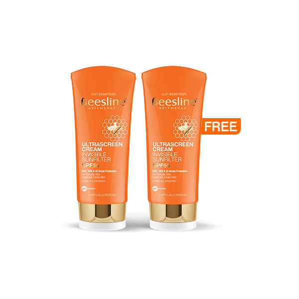 Beesline Ultrascreen Invisible Sunfilter Cream SPF 50 - 60ml Protection Offer