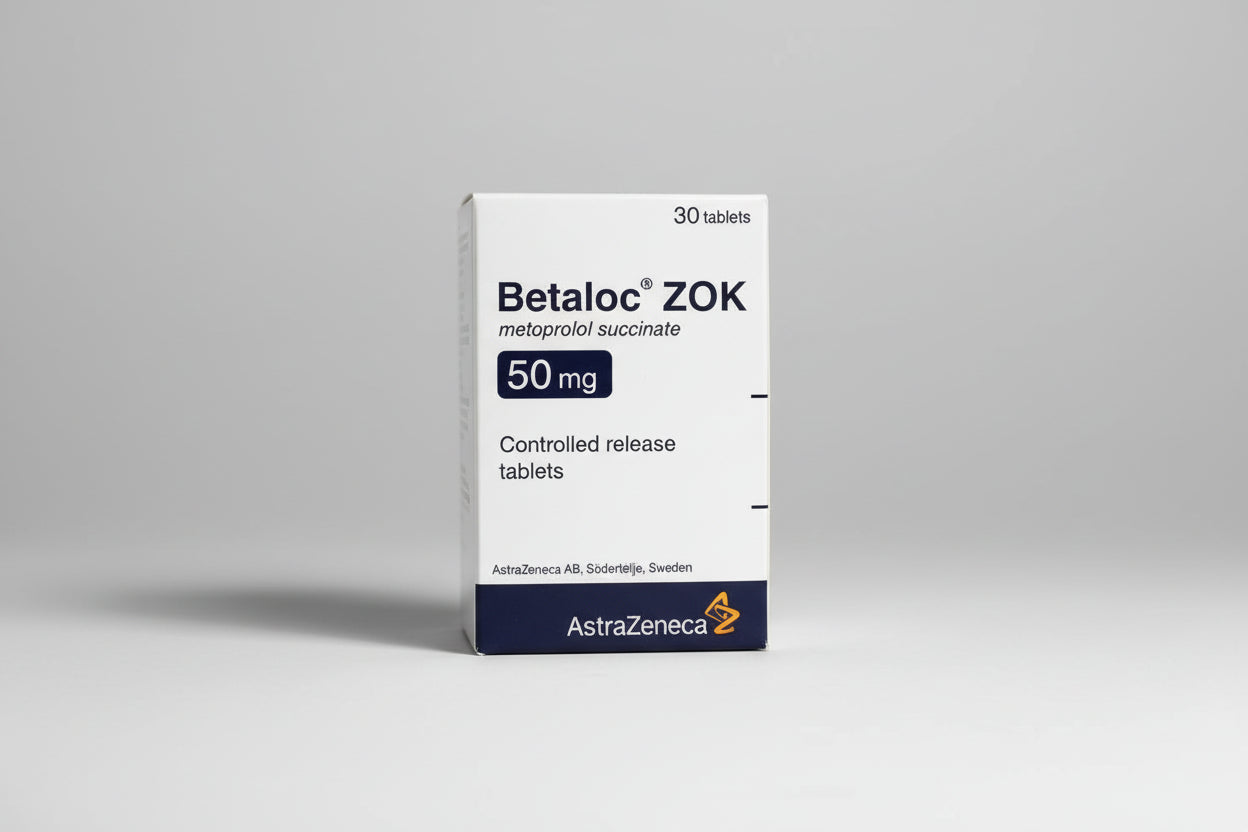 Betaloc ZOK 50 mg metoprolol succinate extended-release tablets 30