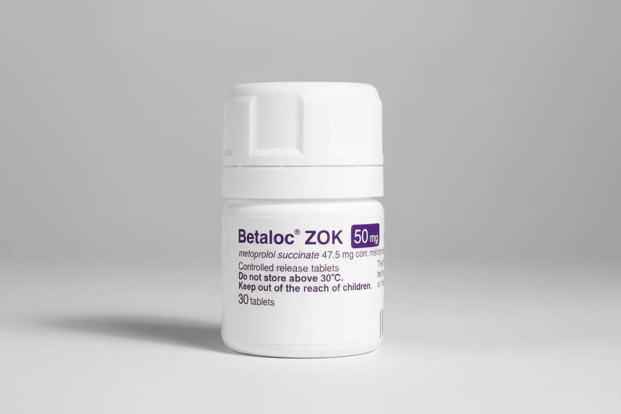 BETALOC ZOK® 50 MG (30 Tablets) – Extended-Release For Blood Pressure