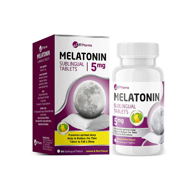 BT PHARMA MELATONIN 5 MG SUBLINGUAL 60 TAB