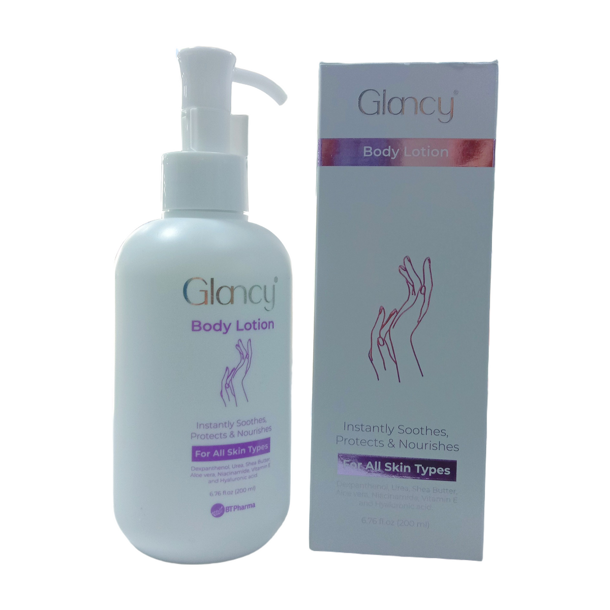 dexpanthenol aloe vera BT Pharma Glancy Body Lotion 200ml- Health Boutique – the health boutique