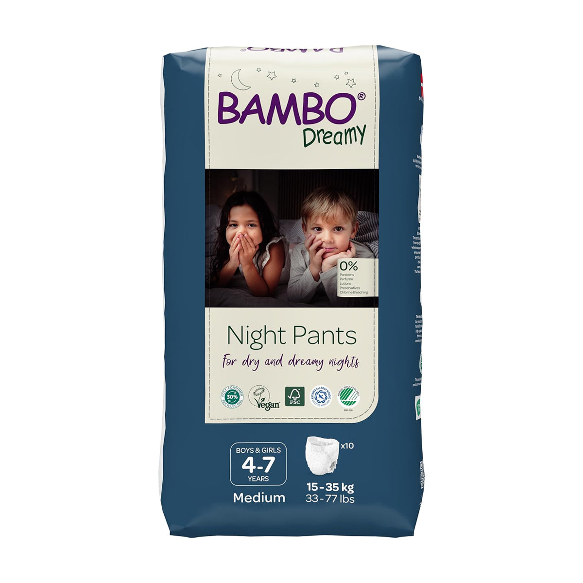 Bambo Dreamy Night Pants For Boys and Girls 10 Pants