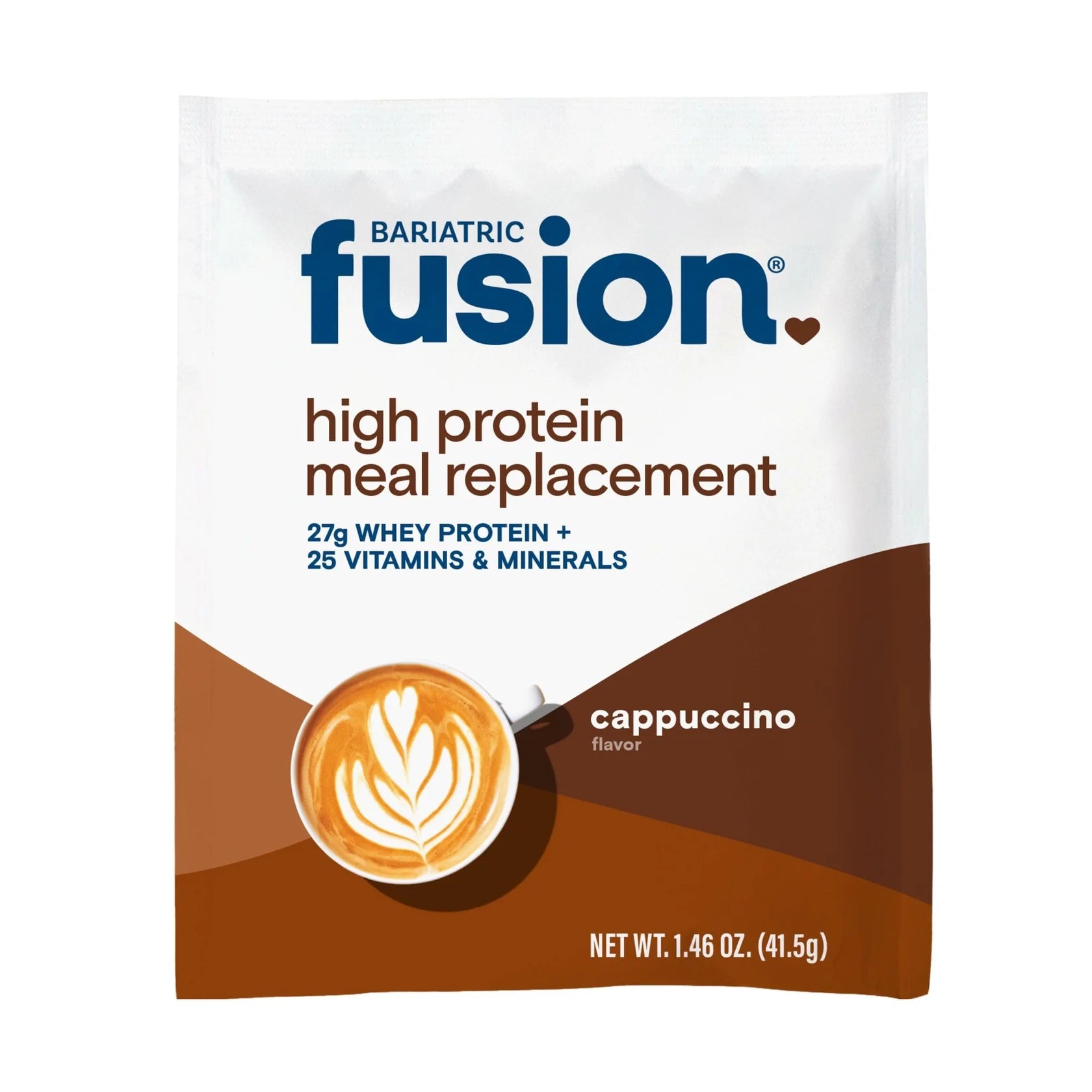 Bariatric Fusion Cappuccino High Protein Meal Replacement 42 oz with 27 g protein Health Boutique
