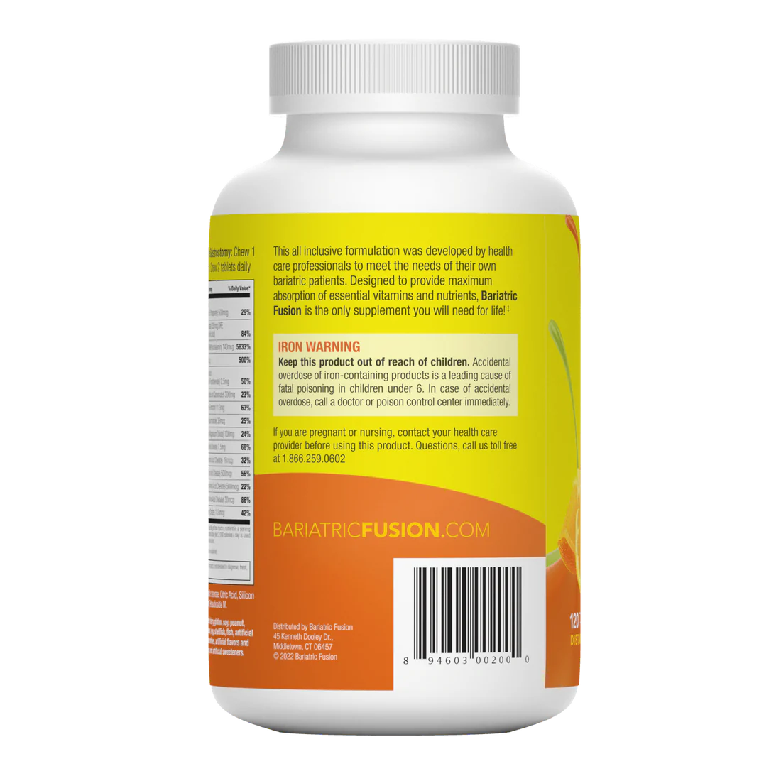 Bariatric Fusion Orange Cream Multivitamin 120 Chews