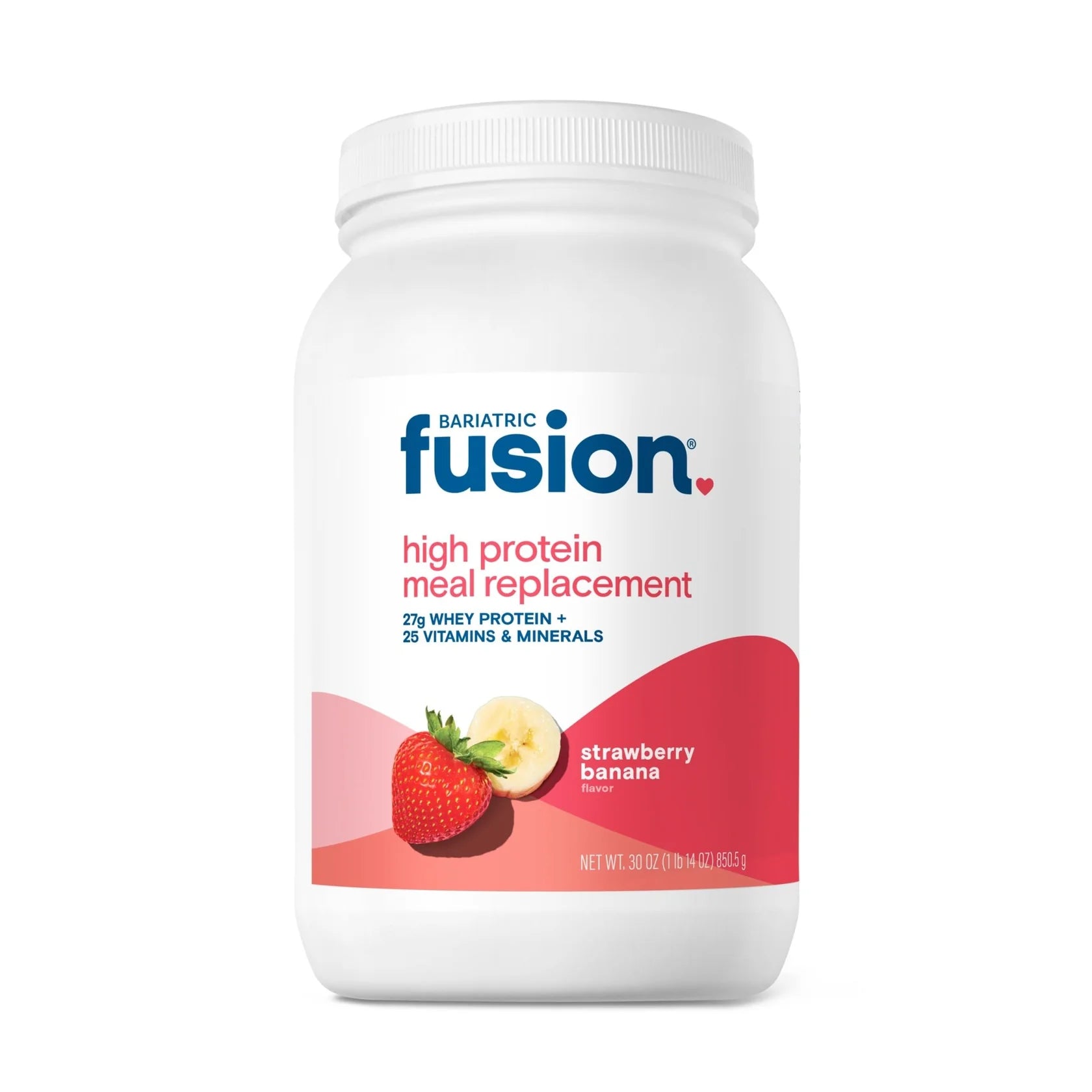Bariatric Fusion Strawberry Banana High Protein Meal Replacement 881 Gm 1 - the health boutique