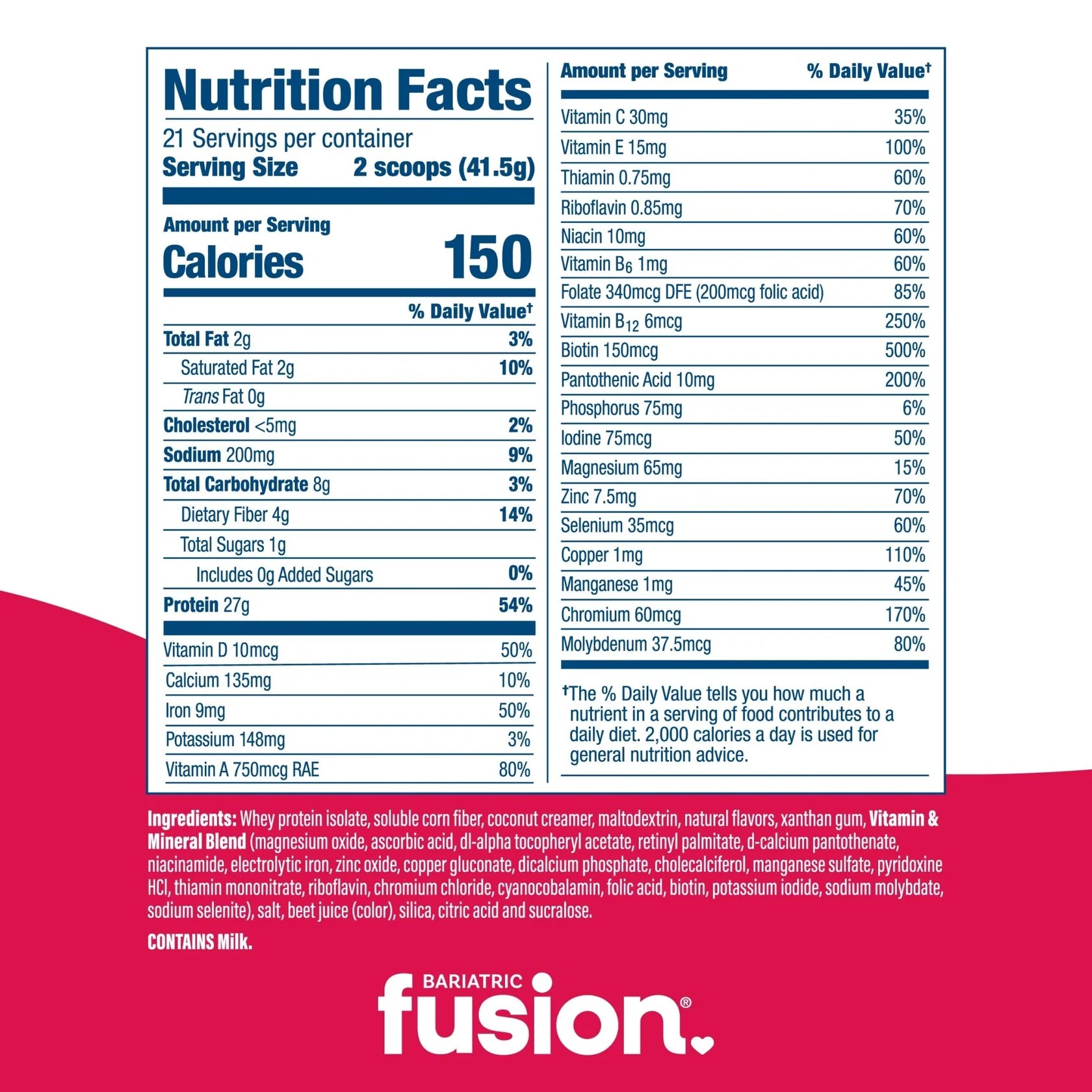Bariatric Fusion Strawberry High Protein Meal Replacement 881 Gm 3 - the health boutique
