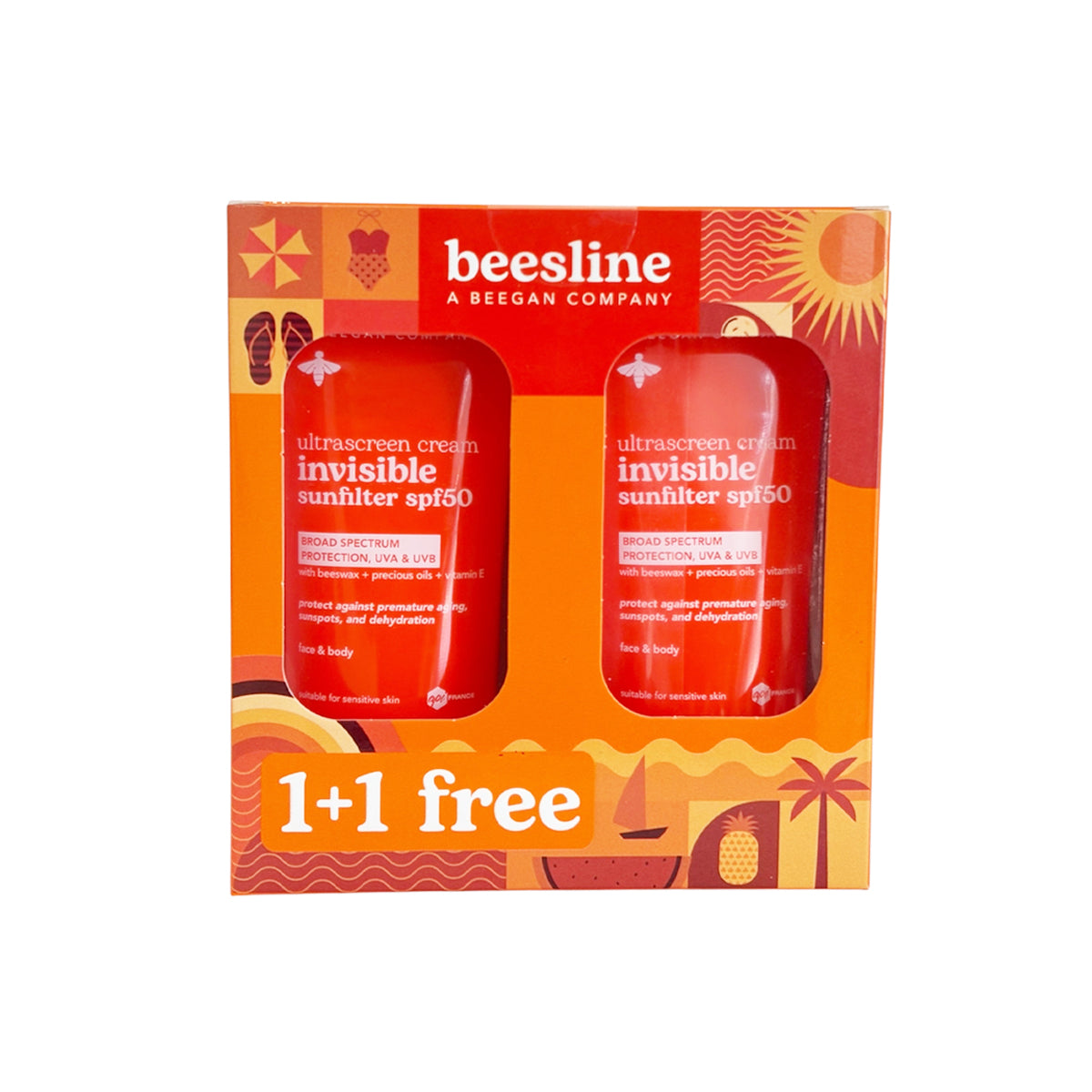 Beesline Ultrascreen Invisible Sunfilter Cream SPF 50 - 60ml Protection Offer