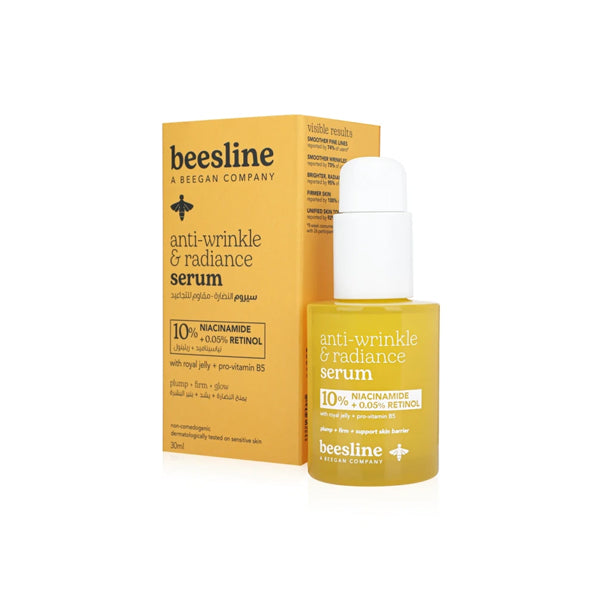 Beesline anti wrinkle radiance facial serum retinol niacinamide firming treatment Health Boutique