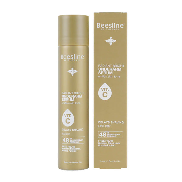 Beesline underarm serum hair growth delay whitening deodorant 48hr protection Health Boutique