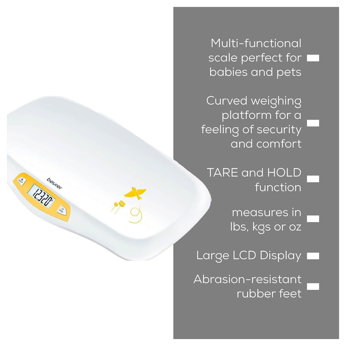 Beurer BY 80 digital baby scale for accurate infant weight measurement HEALTH BOUTIQUR JORDAN